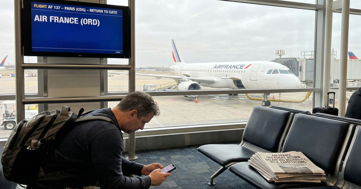 Air France ORD Flight Return