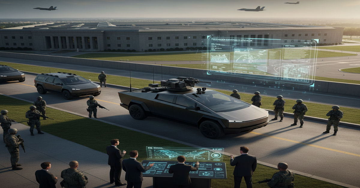 Pentagon Big Tech Tesla Cybertruck