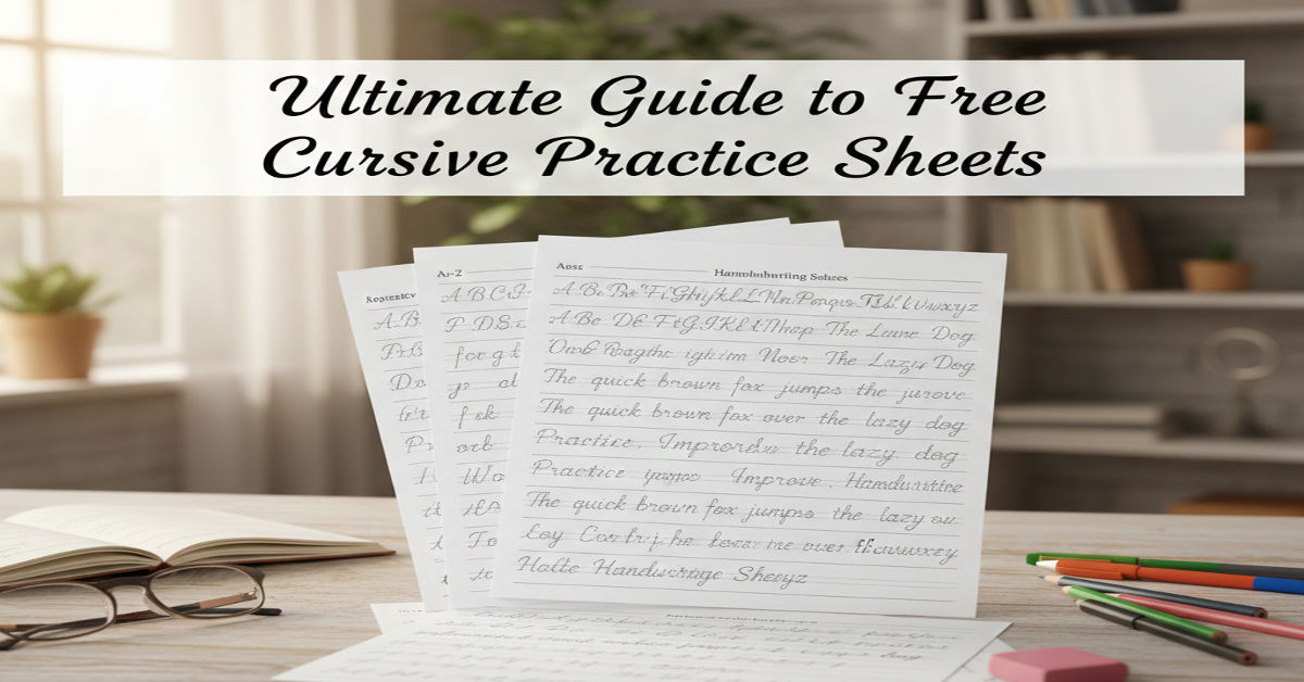 Cursive Practice Sheets